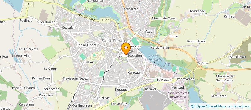 localisation de l'entreprise MONSIEUR THIERRY LE SCORNET  SAINT-RENAN