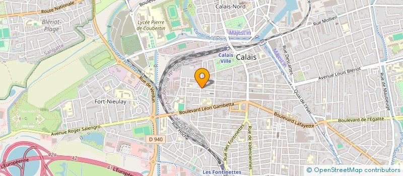 localisation de l'entreprise MONSIEUR THIERRY LEBLANC  CALAIS