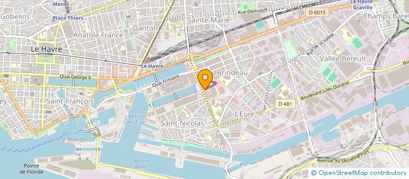 localisation de l'entreprise MONSIEUR THIERRY LEBRUN  LE HAVRE