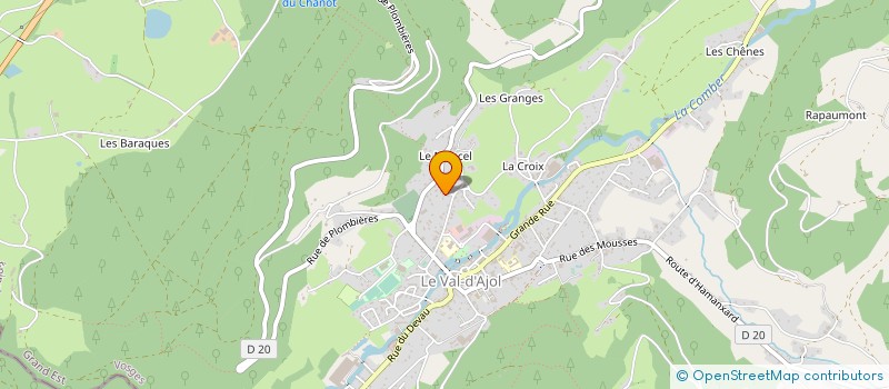 localisation de l'entreprise MONSIEUR THIERRY LECOMTE  LE VAL-D'AJOL