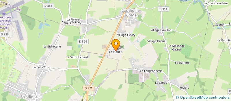 localisation de l'entreprise MONSIEUR THIERRY LECONTE  COUDEVILLE-SUR-MER