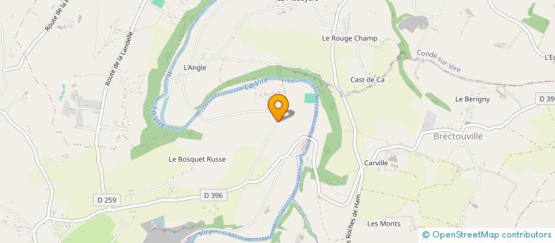 localisation de l'entreprise MONSIEUR THIERRY LECONTE  CONDE-SUR-VIRE