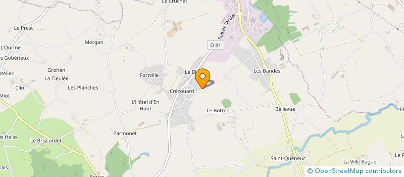 localisation de l'entreprise MONSIEUR THIERRY LECORGNE  QUESSOY