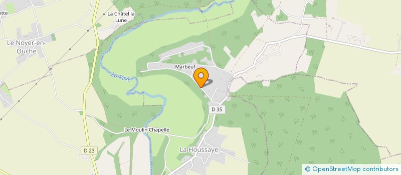 localisation de l'entreprise MONSIEUR THIERRY LEFEBURE à LA HOUSSAYE