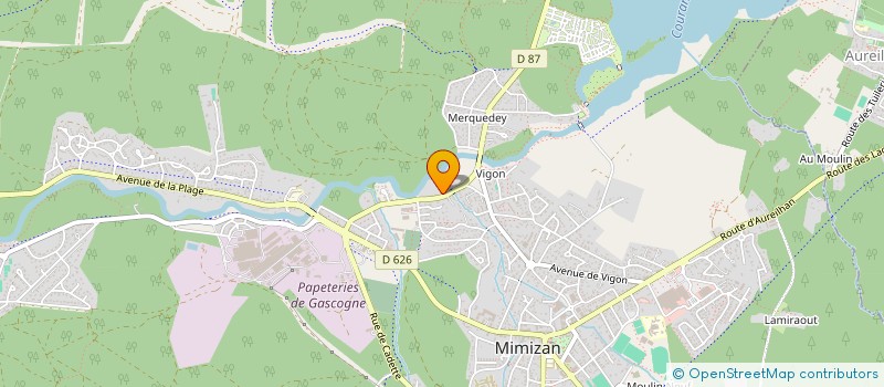 localisation de l'entreprise MONSIEUR THIERRY LEFEBVRE  MIMIZAN