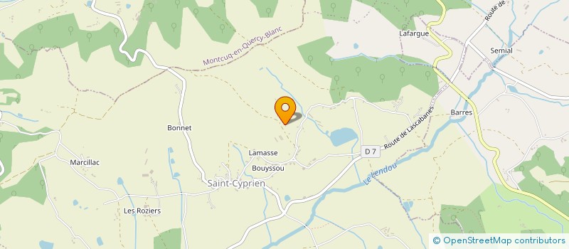 localisation de l'entreprise MONSIEUR THIERRY LEFER  LENDOU-EN-QUERCY