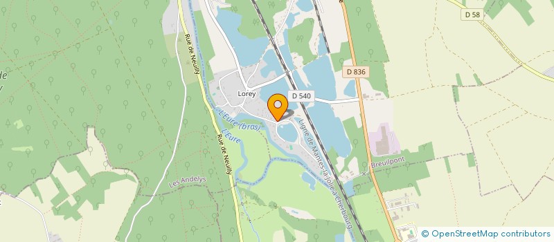 localisation de l'entreprise MONSIEUR THIERRY LEFEVRE  BREUILPONT