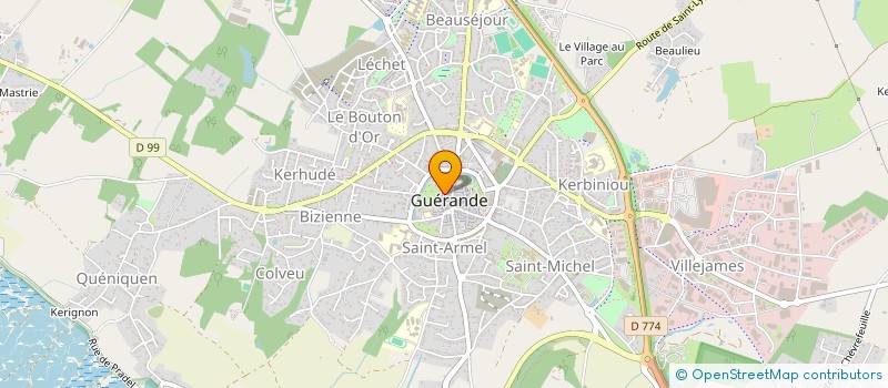 localisation de l'entreprise MONSIEUR THIERRY LEFEVRE à GUERANDE