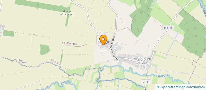 localisation de l'entreprise MONSIEUR THIERRY LEFEVRE  CHEVIGNY-EN-VALIERE