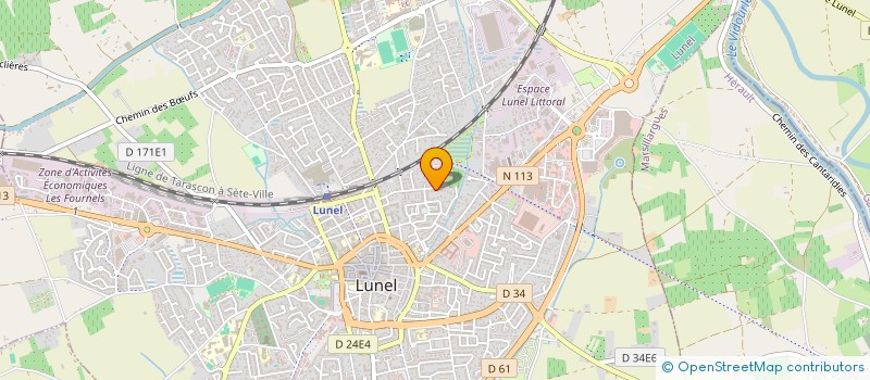 localisation de l'entreprise MONSIEUR THIERRY LEFORESTIER  LUNEL