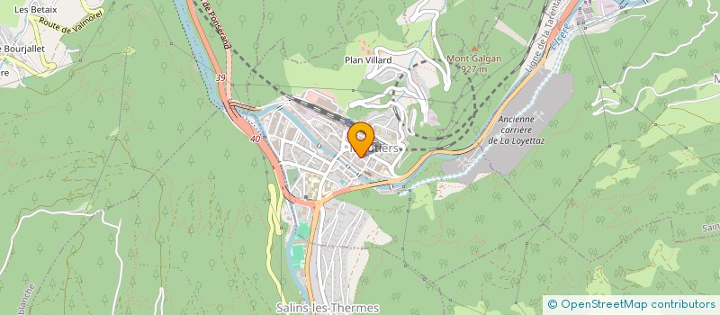 localisation de l'entreprise MONSIEUR THIERRY LEFRANCOIS  MOUTIERS