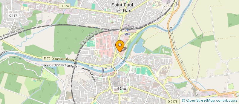 localisation de l'entreprise MONSIEUR THIERRY LEGAY à DAX