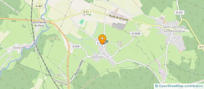 localisation de l'entreprise MONSIEUR THIERRY LEGLISE  VANNOZ