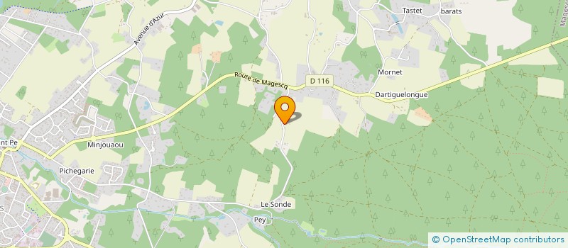 localisation de l'entreprise MONSIEUR THIERRY LEGLIZE  SOUSTONS