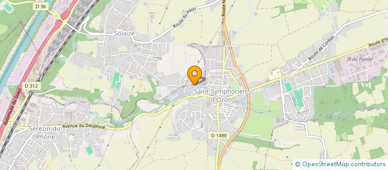 localisation de l'entreprise MONSIEUR THIERRY LEGRAND  SAINT-SYMPHORIEN-D'OZON