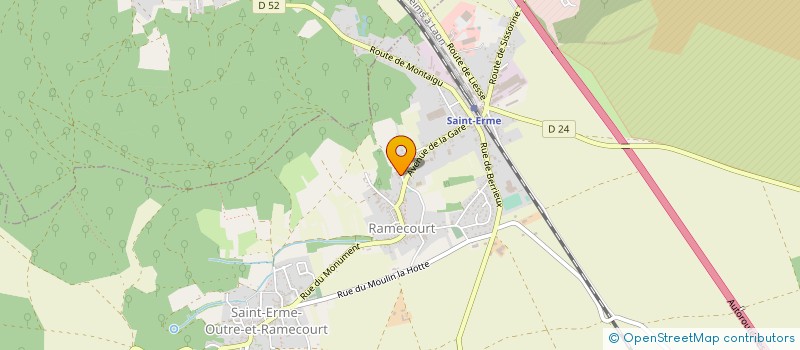 localisation de l'entreprise MONSIEUR THIERRY LEGROS  SAINT-ERME-OUTRE-ET-RAMECOURT