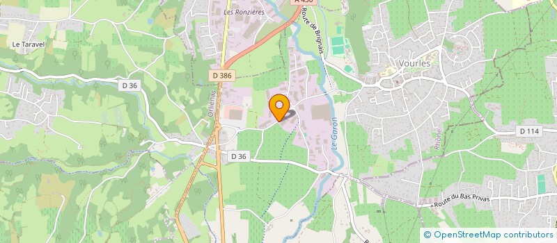 localisation de l'entreprise MONSIEUR THIERRY LEJEUNE  VOURLES