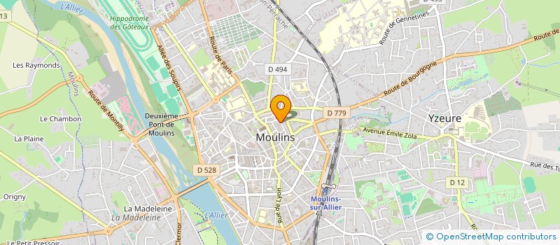 localisation de l'entreprise MONSIEUR THIERRY LELEU  MOULINS