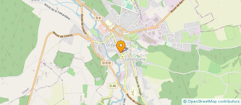 localisation de l'entreprise MONSIEUR THIERRY LEMETTAIS  ORBEC