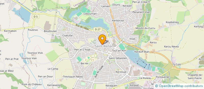 localisation de l'entreprise MONSIEUR THIERRY LEMOINE  LAMPAUL-PLOUDALMEZEAU