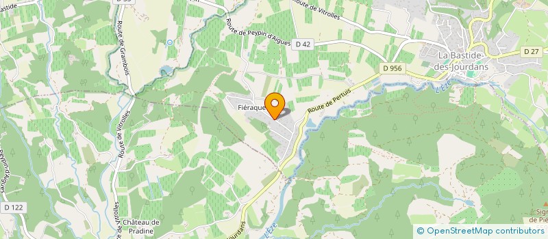 localisation de l'entreprise MONSIEUR THIERRY LEMOINE  LA BASTIDE-DES-JOURDANS