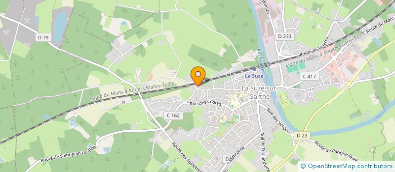 localisation de l'entreprise MONSIEUR THIERRY LEMORT  LA SUZE-SUR-SARTHE