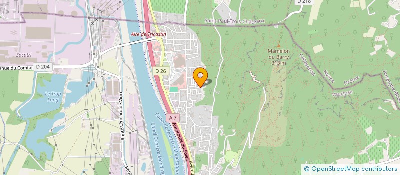 localisation de l'entreprise MONSIEUR THIERRY LENGLIN  BOLLENE