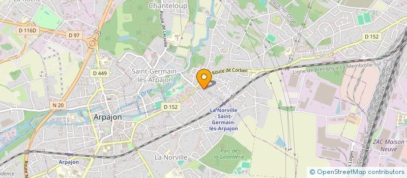 localisation de l'entreprise MONSIEUR THIERRY LENOBLE à SAINT-GERMAIN-LES-ARPAJON