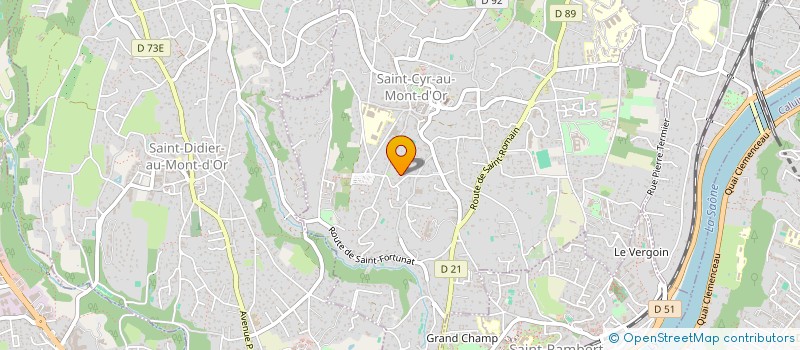 localisation de l'entreprise MONSIEUR THIERRY LEROUX  SAINT-CYR-AU-MONT-D'OR