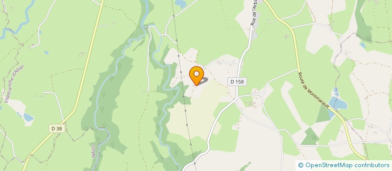 localisation de l'entreprise MONSIEUR THIERRY LEROY  VILLEFRANCHE-D'ALLIER