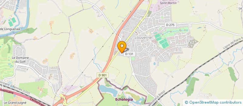 localisation de l'entreprise MONSIEUR THIERRY LESAGE  LOUVERNE