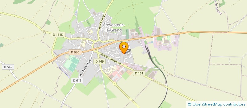 localisation de l'entreprise MONSIEUR THIERRY LESAINT  CREVECUR-LE-GRAND