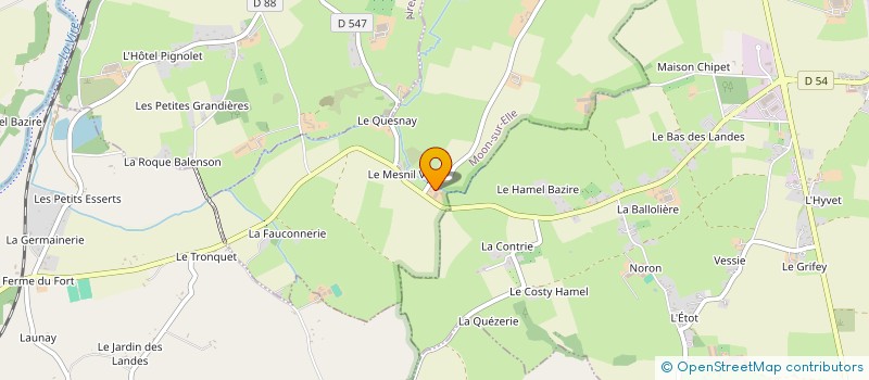 localisation de l'entreprise MONSIEUR THIERRY LESERVOISIER à MOON-SUR-ELLE
