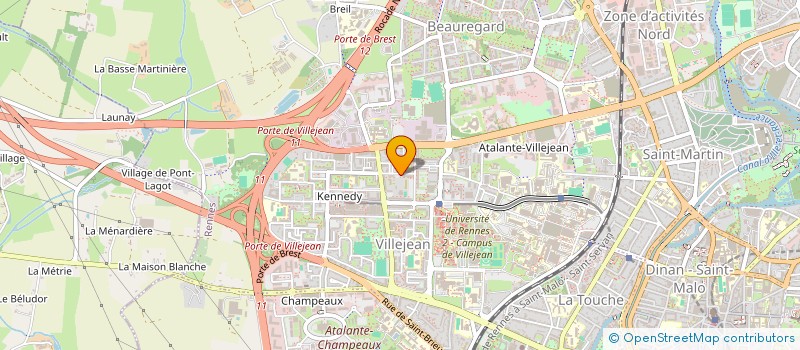 localisation de l'entreprise MONSIEUR THIERRY LESIMPLE  RENNES