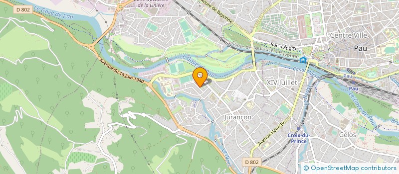 localisation de l'entreprise MONSIEUR THIERRY LESTOUQUET  JURANCON