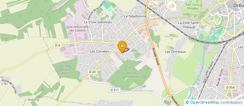localisation de l'entreprise MONSIEUR THIERRY LEVESQUE à VERNOUILLET