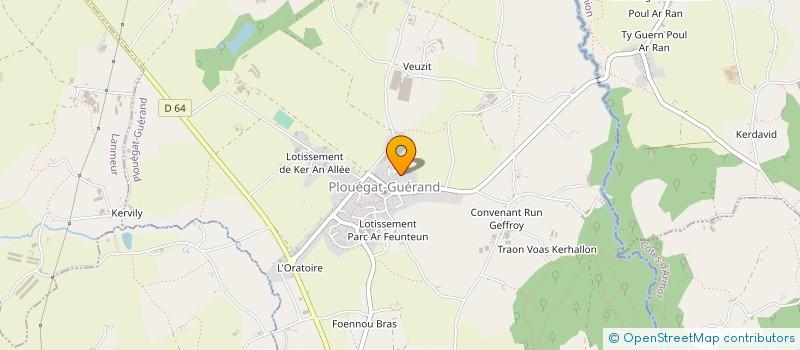 localisation de l'entreprise MONSIEUR THIERRY LHOMME  PLOUEGAT-GUERAND