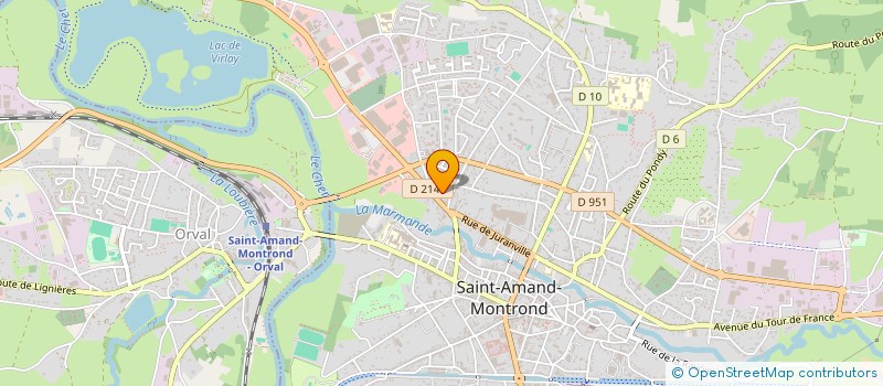 localisation de l'entreprise MONSIEUR THIERRY LINGOIS  SAINT-AMAND-MONTROND