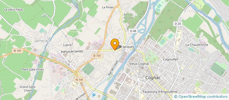localisation de l'entreprise MONSIEUR THIERRY LOCATELLI à COGNAC