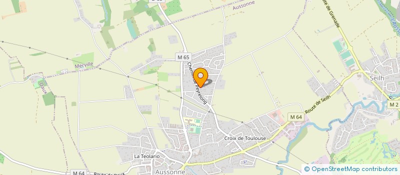 localisation de l'entreprise MONSIEUR THIERRY LODENOT  AUSSONNE