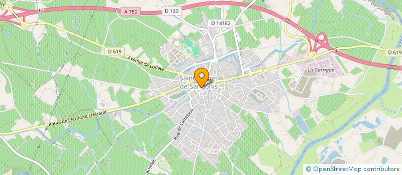 localisation de l'entreprise MONSIEUR THIERRY LODOR  SAINT-ANDRE-DE-SANGONIS