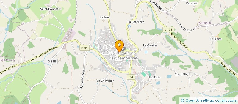 localisation de l'entreprise MONSIEUR THIERRY LOISON à SAINT-LAURENT-DE-CHAMOUSSET