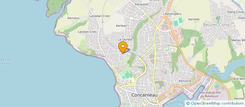 localisation de l'entreprise MONSIEUR THIERRY LOMEL à CONCARNEAU