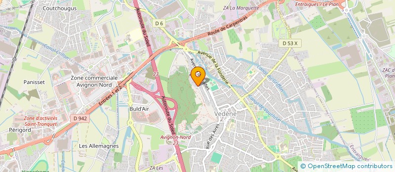 localisation de l'entreprise MONSIEUR THIERRY LORGEAU  VEDENE