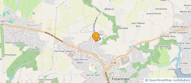 localisation de l'entreprise MONSIEUR THIERRY LOUET à FOUESNANT