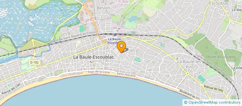 localisation de l'entreprise MONSIEUR THIERRY LOYER  LA BAULE-ESCOUBLAC