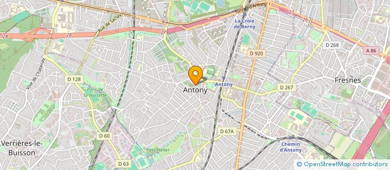 localisation de l'entreprise MONSIEUR THIERRY LUBIN à ANTONY