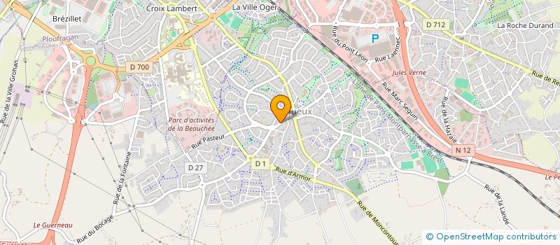 localisation de l'entreprise MONSIEUR THIERRY LUCAS  TREGUEUX