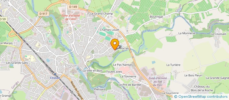 localisation de l'entreprise MONSIEUR THIERRY LUSSEAU  CLISSON