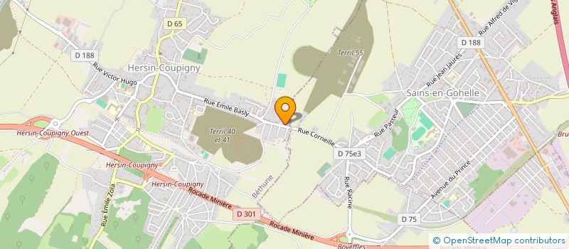 localisation de l'entreprise MONSIEUR THIERRY LUTHUN  HERSIN-COUPIGNY